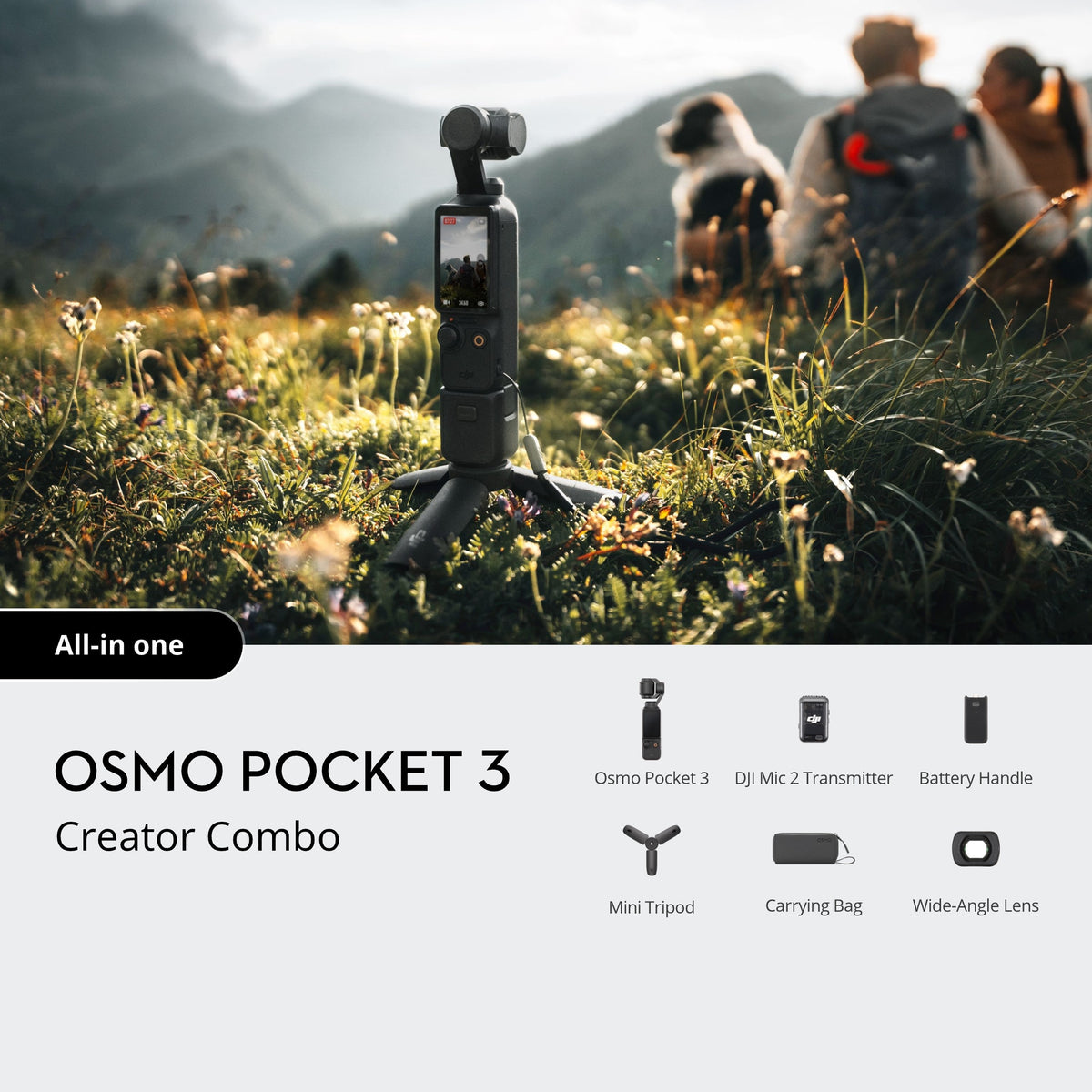 Cámara con estabilizador Osmo Pocket 3 DJI