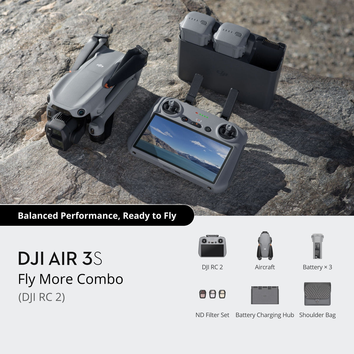 Dron Air 3S Fly More Combo RC 2 DJI