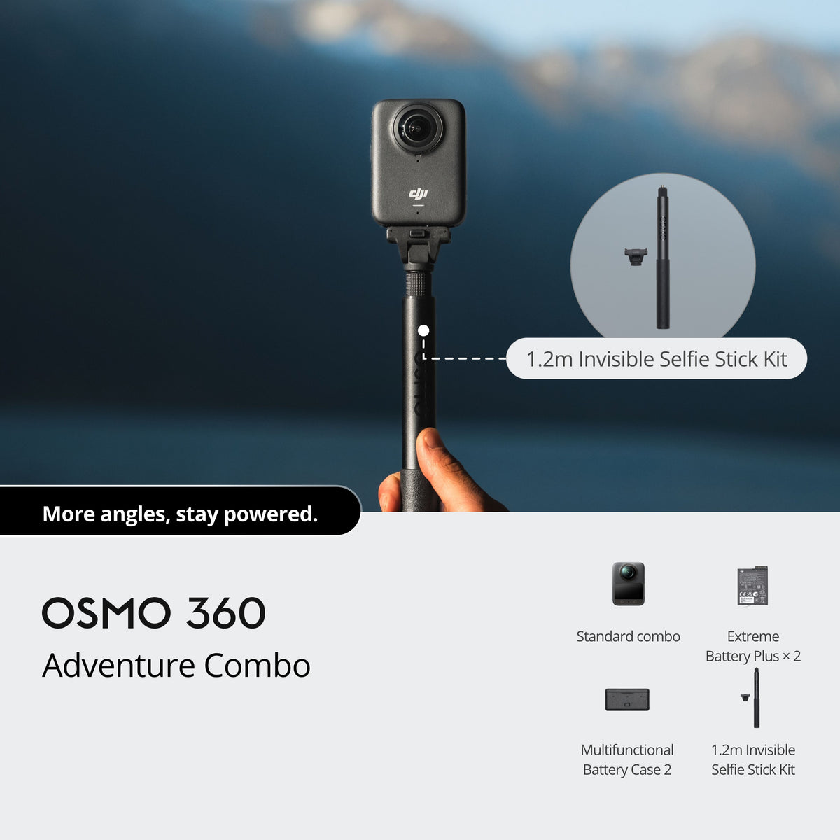 Cámara 360° Osmo 360 Adventure Combo DJI