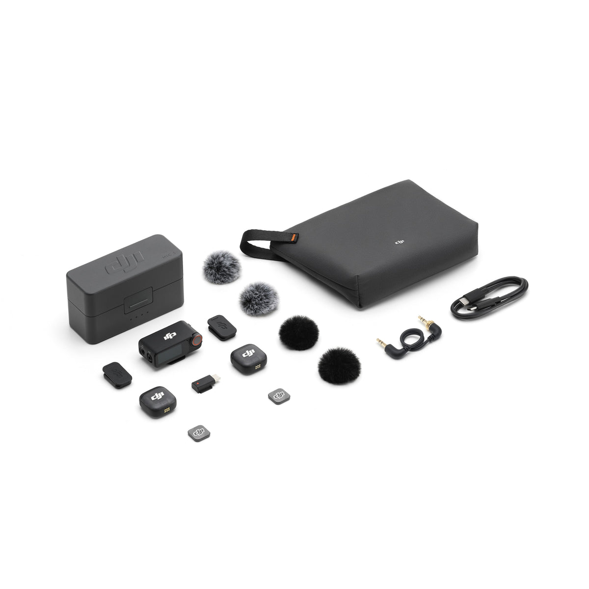Micrófono inalámbrico Mic 3 (2 TX + 1 RX + Estuche de carga) DJI