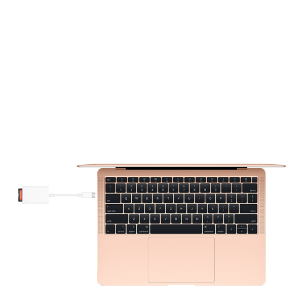 Adaptador de USB-C a lector de tarjetas SD Apple