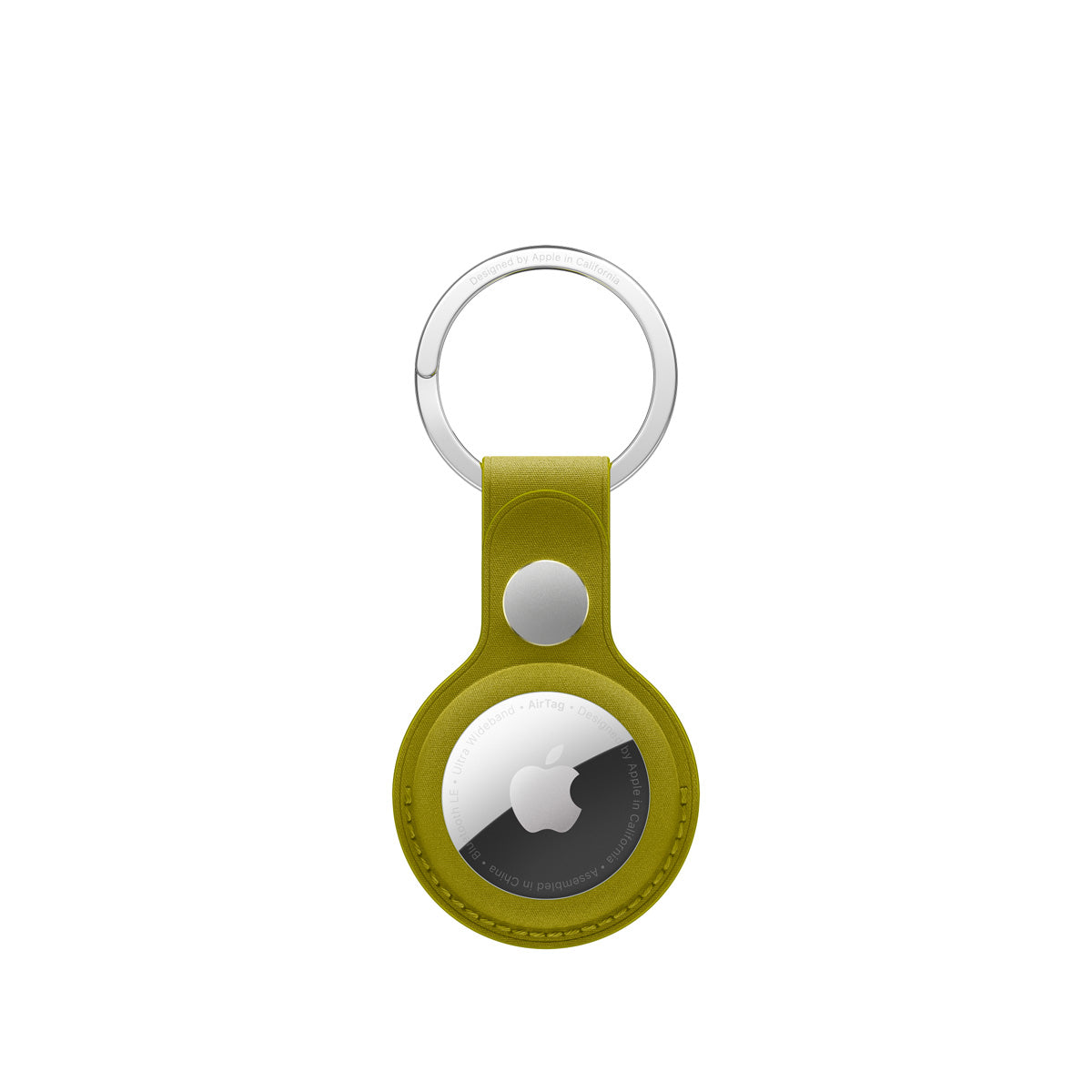 Llavero de trenzado fino para AirTag chartreuse