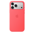 Case de silicona con MagSafe para iPhone 17 Pro Max bright guava