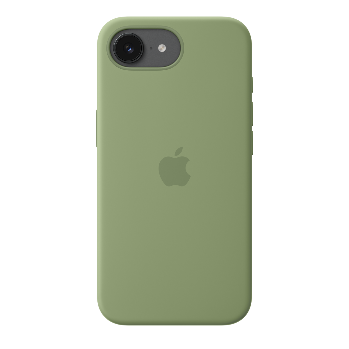 Case de silicona con MagSafe para iPhone 17e light moss