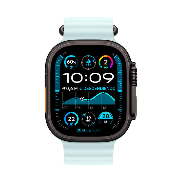 Banda Apple Watch 49 mm Ice Ocean Band Titanium Finish