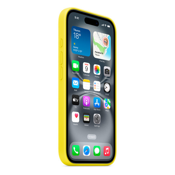 Case de silicona con MagSafe para iPhone 16 star fruit