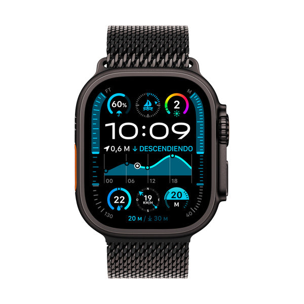 Banda Apple Watch 49 mm Titanium Milanese Loop