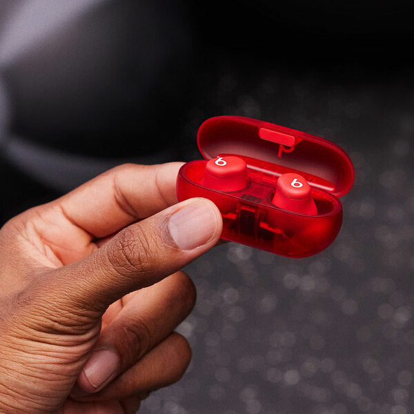 Audifono In Ear Solo Buds True Wireless Beats transparent red