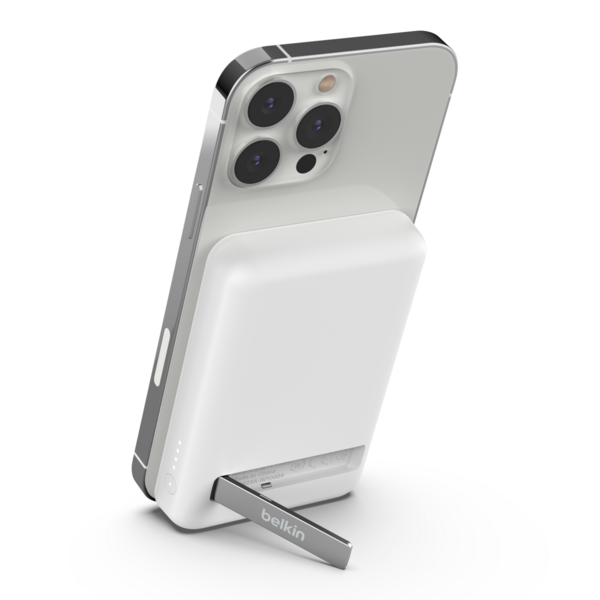 Batería 5.000 mAh carga magnetica 7.5W Belkin blanca