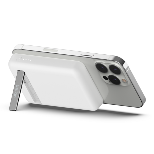 Batería 5.000 mAh carga magnetica 7.5W Belkin blanca