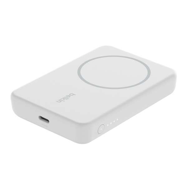 Batería 5.000 mAh carga magnetica 7.5W Belkin blanca