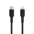 Cable USB-C a Lightning 1.0 Mt PVC Belkin negro
