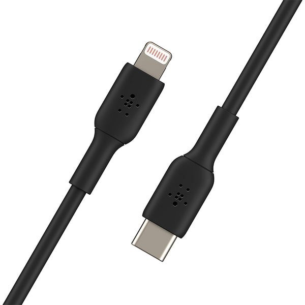 Cable USB-C a Lightning 1.0 Mt PVC Belkin negro