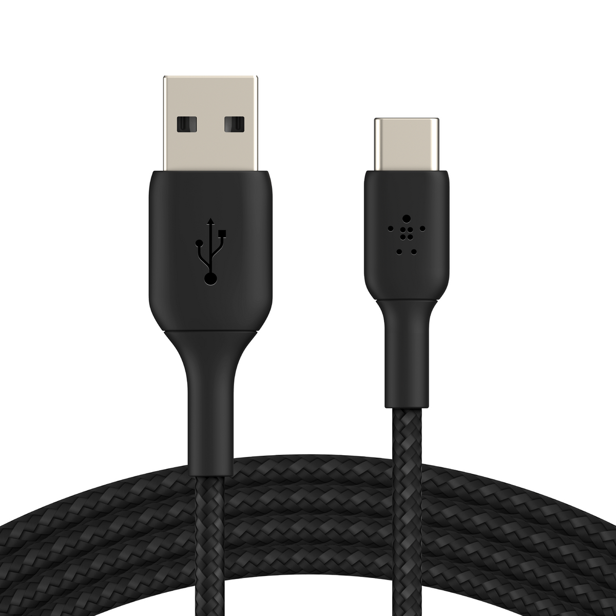 Cable USB-A a USB-C 1.0 Mt trenzado Belkin negro