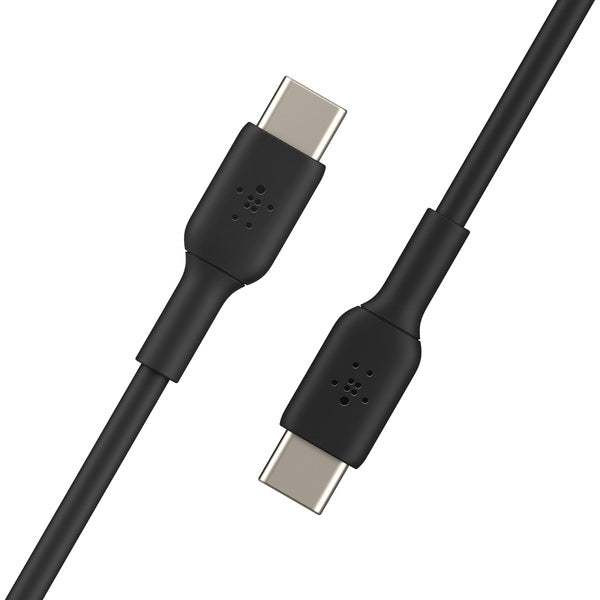 Cable USB-C a USB-C  Belkin de 1.0 Mt PVC negro