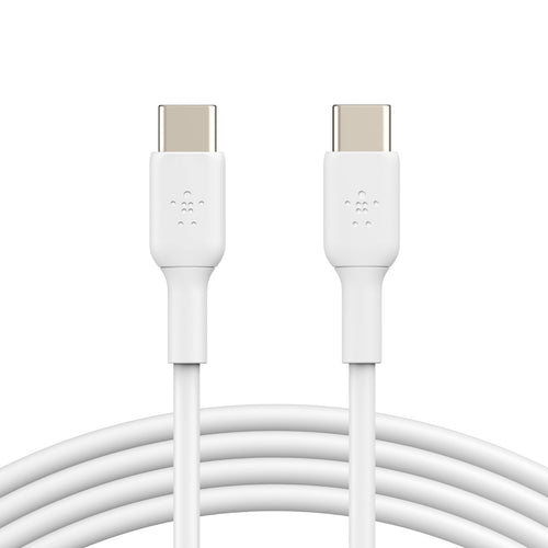 Cable x2 USB-C a USB-C de 1.0 Mt PVC Belkin blanco