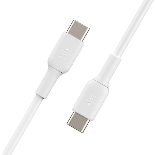 Cable x2 USB-C a USB-C de 1.0 Mt PVC Belkin blanco