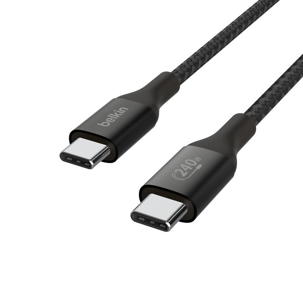 Cable USB-C a USB-C 240W de 2.0 Mt trenzado Belkin