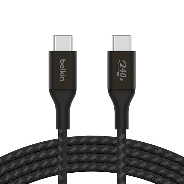 Cable USB-C a USB-C 240W de 2.0 Mt trenzado Belkin