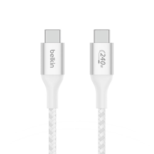 Cable USB-C a USB-C 240W de 2.0 Mt trenzado Belkin