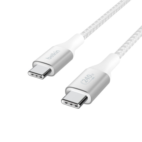 Cable USB-C a USB-C 240W de 2.0 Mt trenzado Belkin