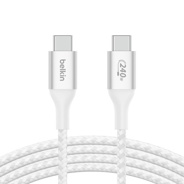Cable USB-C a USB-C 240W de 2.0 Mt trenzado Belkin