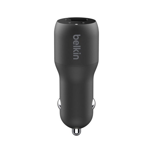 Cargador de auto 37W 1xUSB-A 1xUSB-C BoostCharge con cable Lightning Belkin