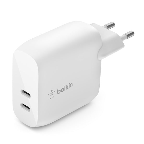 Cargador 40W Max 2x USB-C Belkin blanco