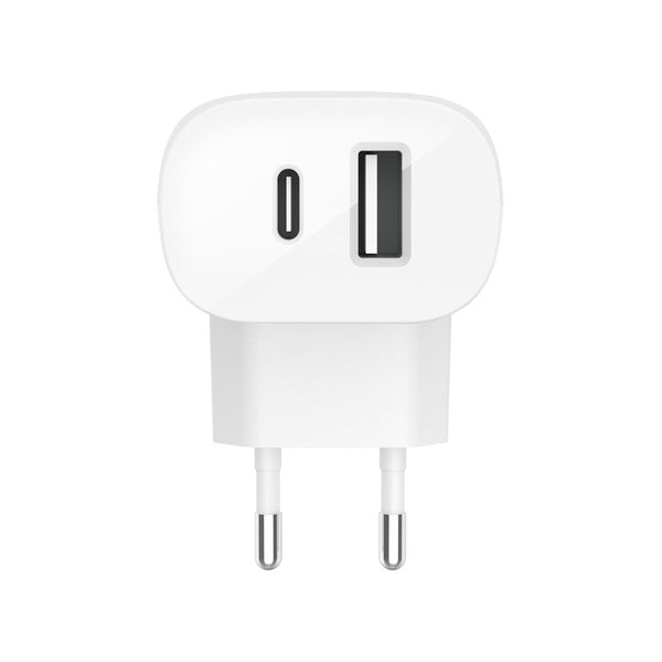 Cargador 37W 1x USB-C 1x USB-A Belkin blanco