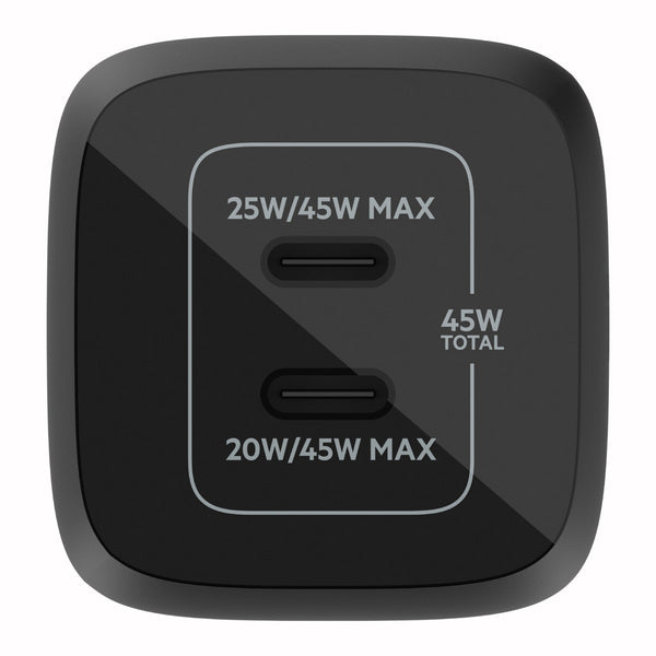Cargador 45W Max 2x USB-C Belkin Negro