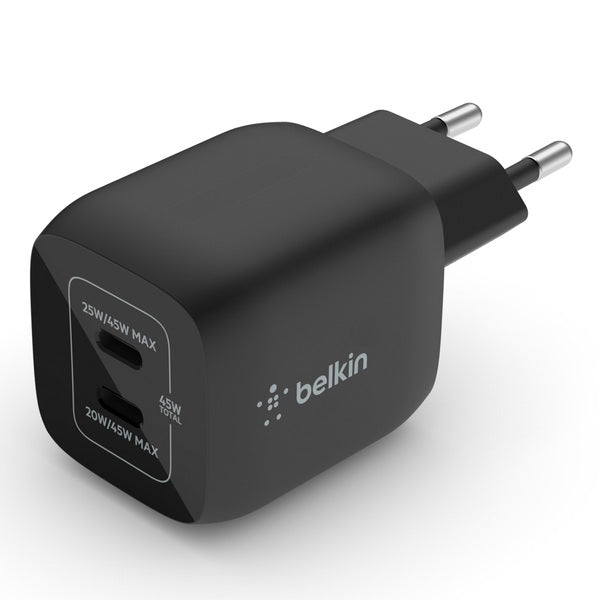 Cargador 45W Max 2x USB-C Belkin Negro