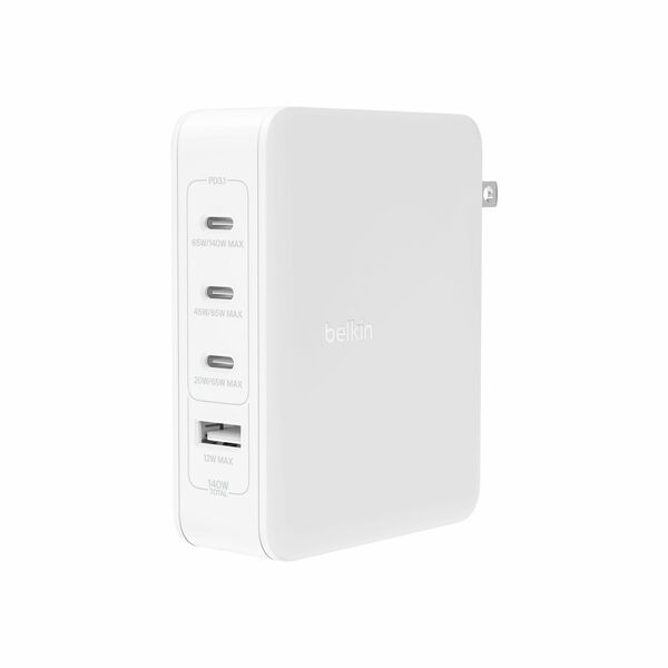 Cargador 140W USB-C Belkin Blanco