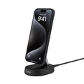 Base de carga 2 en 1 inalámbrica plegable Qi2 15 W Belkin negra