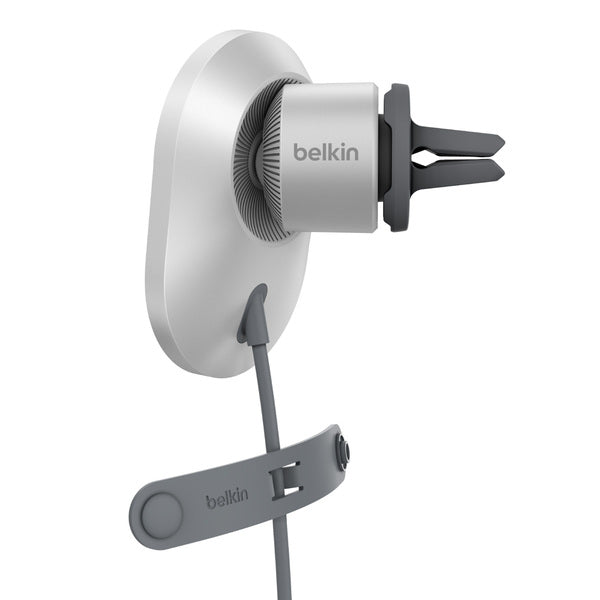 Cargador de auto inalámbrico Qi2 Boostcharge Pro Belkin gris