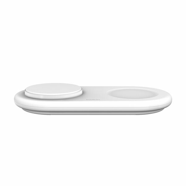 Base de carga 2 en 1 inalambrica plana Qi2 con USB-C Belkin