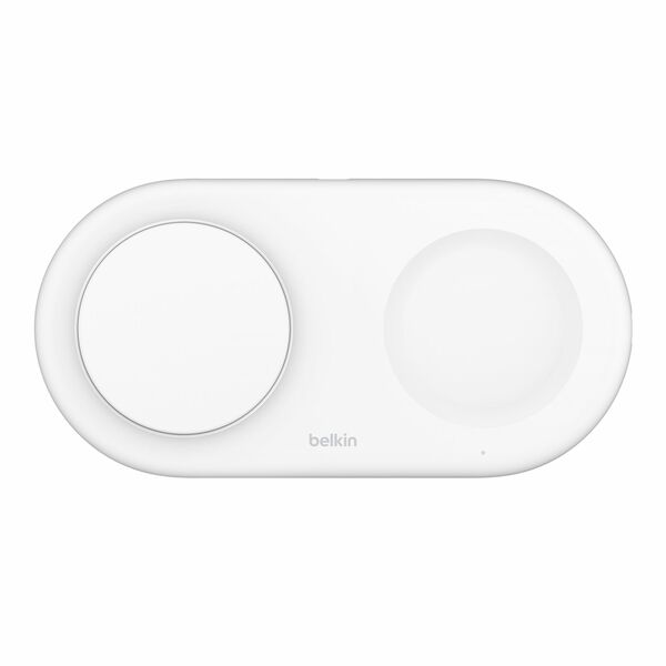 Base de carga 2 en 1 inalambrica plana Qi2 con USB-C Belkin