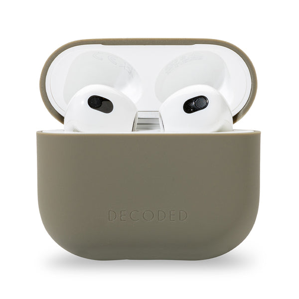 Funda silicona AirCase Lite para AirPods 3 Gen Decoded verde olivo