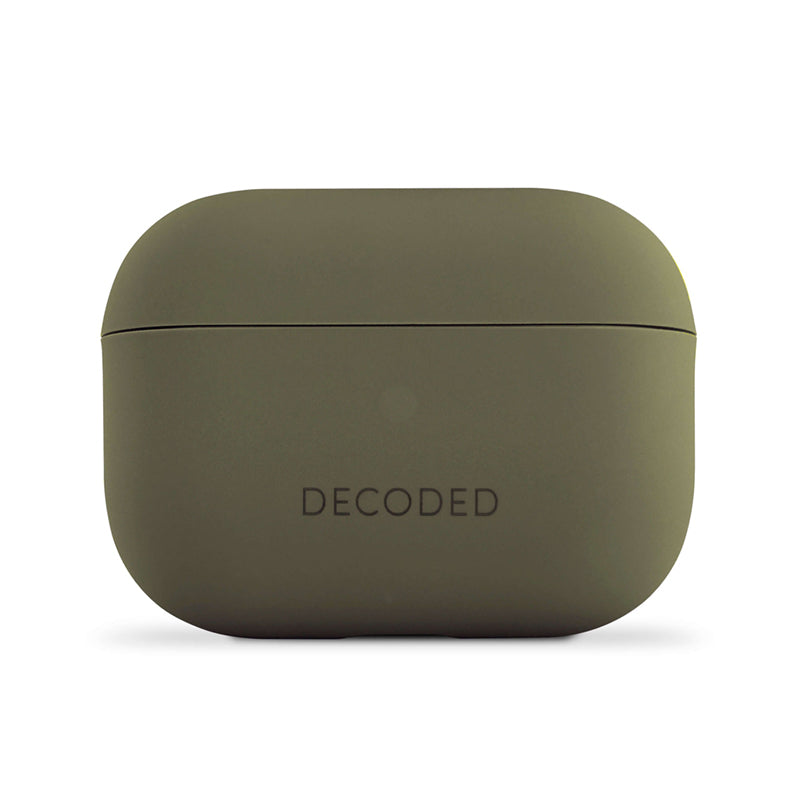 Funda silicona AirCase Pro para Airpods Pro 2/ 1 Gen Decoded verde olivo
