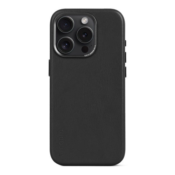 Funda cuero Backcover MagSafe para iPhone 15 Pro Decoded