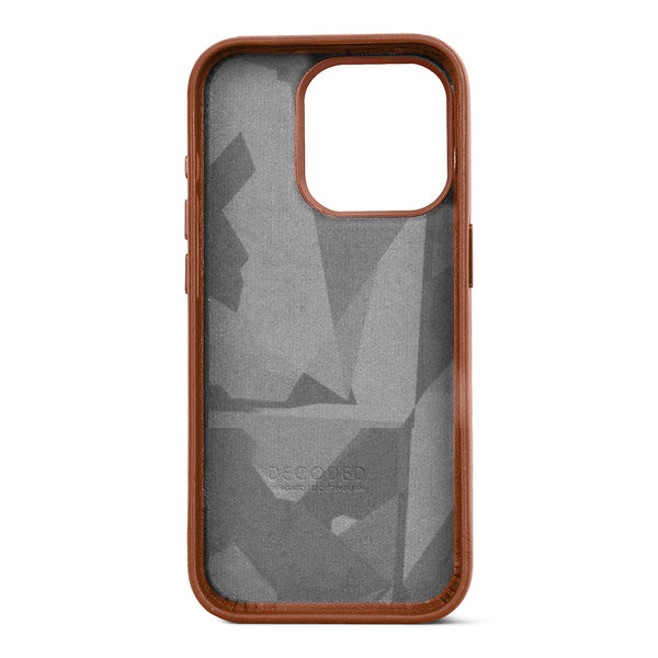 Funda cuero Backcover MagSafe para iPhone 15 Pro Decoded