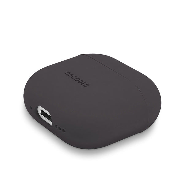 Funda silicona AirCase Pro para Airpods 4 Gen Decoded negra