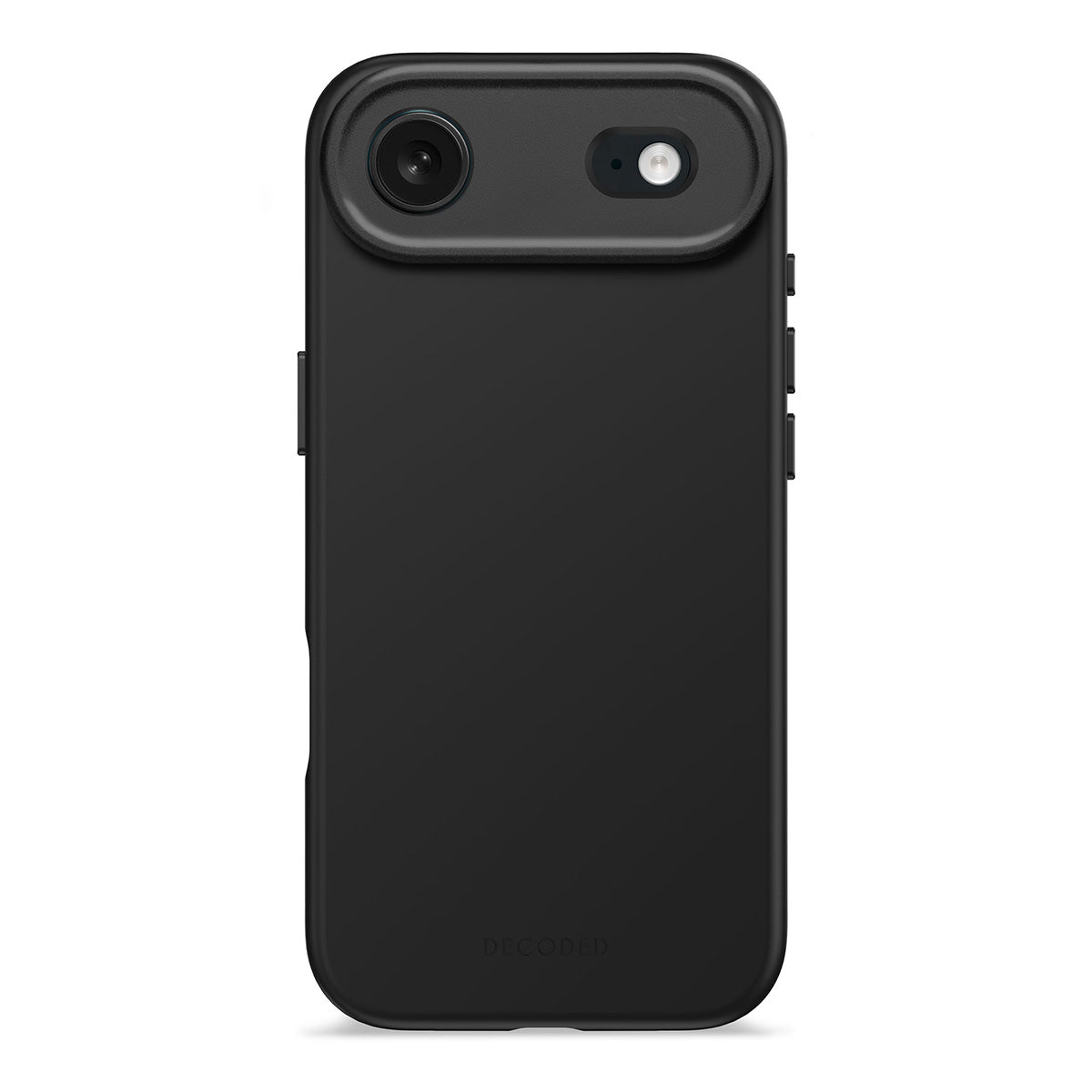Funda silicona antimicrobiana iPhone 17 Air Decoded negro phantom