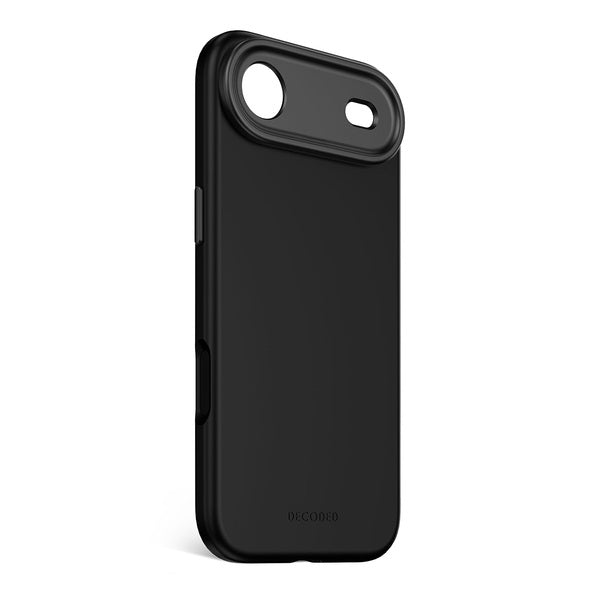 Funda silicona antimicrobiana iPhone 17 Air Decoded negro phantom