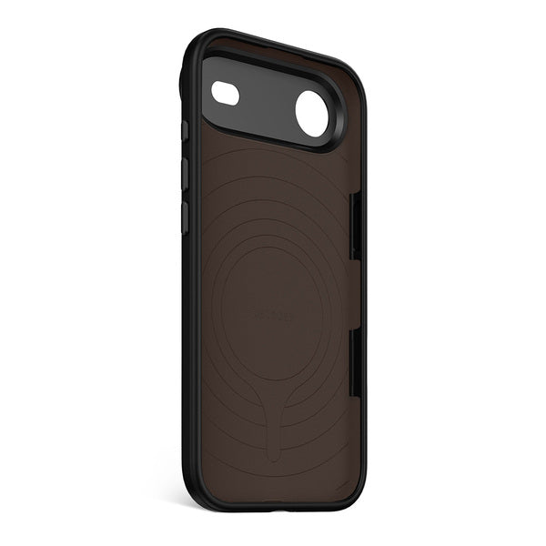 Funda silicona antimicrobiana iPhone 17 Air Decoded negro phantom
