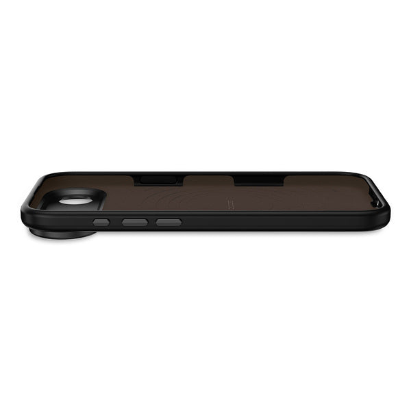 Funda silicona antimicrobiana iPhone 17 Air Decoded negro phantom
