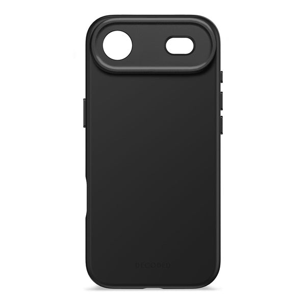 Funda silicona antimicrobiana iPhone 17 Air Decoded negro phantom