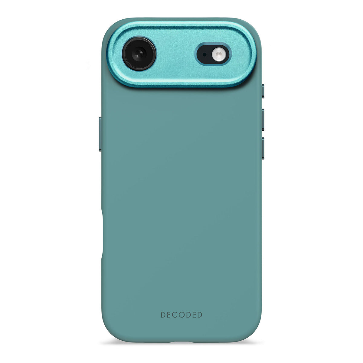 Funda silicona antimicrobiana iPhone 17 Air Decoded azul retro