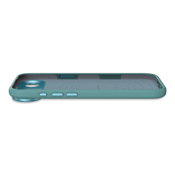 Funda silicona antimicrobiana iPhone 17 Air Decoded azul retro
