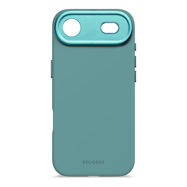Funda silicona antimicrobiana iPhone 17 Air Decoded azul retro