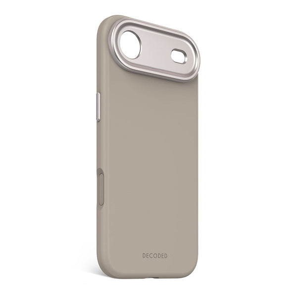 Funda silicona antimicrobiana iPhone 17 Air Decoded taupe suave